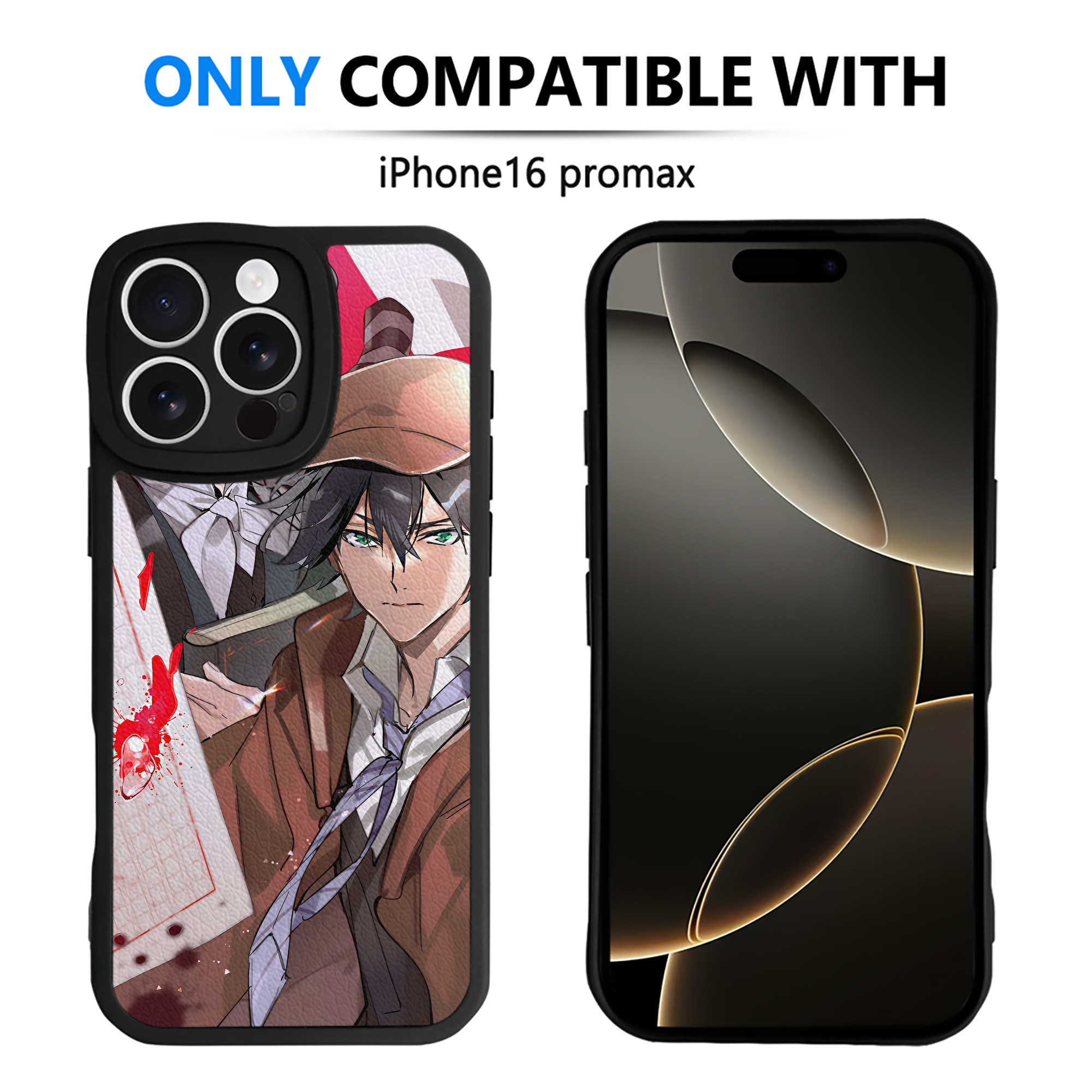 （画像用） 文豪ストレイドッグス Bungo Stray Dogs 【iPhone 16シリーズ対応】シリコンスマホケース（レザー調） 材質：シリコン